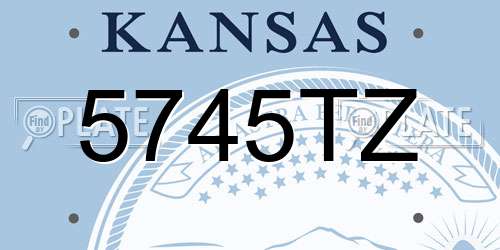 5745TZ Kansas License Plate