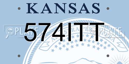 574ITT Kansas License Plate