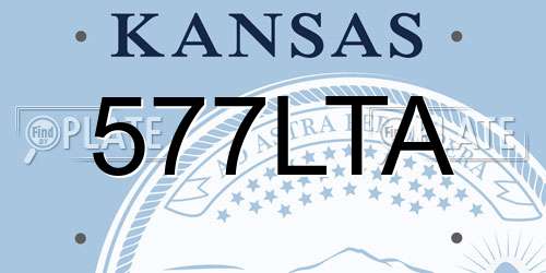 577LTA Kansas License Plate