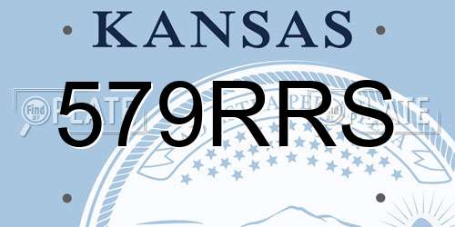 579RRS Kansas License Plate