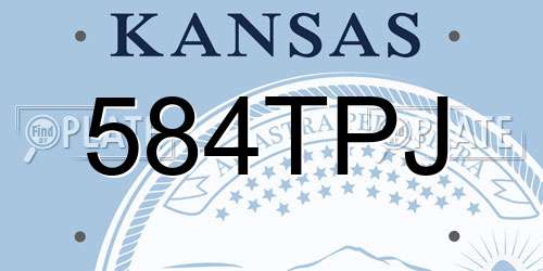 584TPJ Kansas License Plate