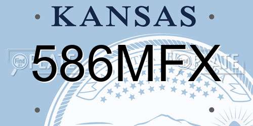 586MFX Kansas License Plate