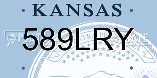 589LRY Kansas License Plate