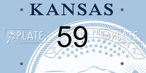 59 Kansas License Plate