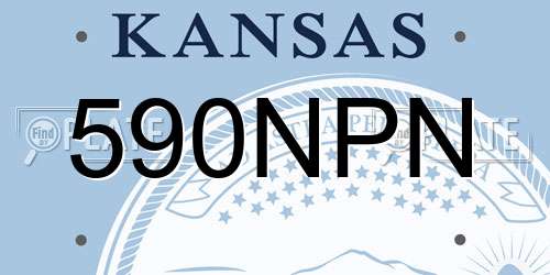 590NPN Kansas License Plate