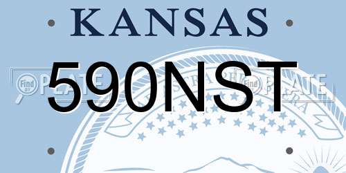 590NST Kansas License Plate
