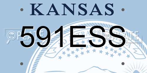 591ESS Kansas License Plate
