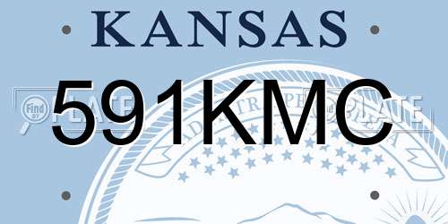 591KMC Kansas License Plate