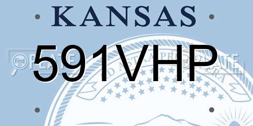 591VHP Kansas License Plate