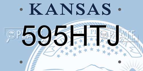 595HTJ Kansas License Plate