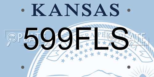 599FLS Kansas License Plate
