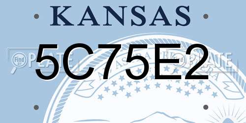 5C75E2 Kansas License Plate