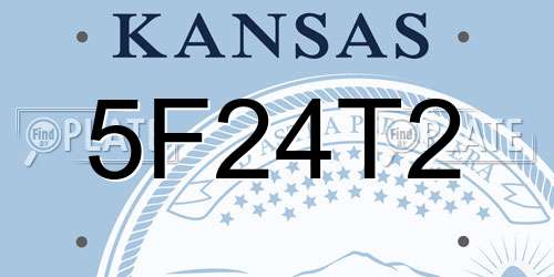 5F24T2 Kansas License Plate