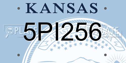 5PI256 Kansas License Plate