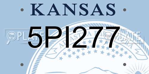 5PI277 Kansas License Plate