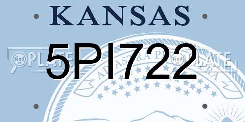 5PI722 Kansas License Plate