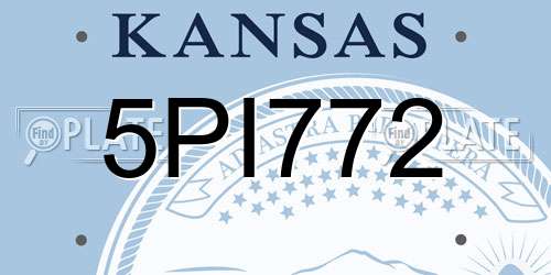 5PI772 Kansas License Plate