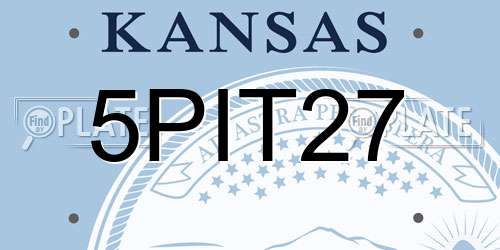 5PIT27 Kansas License Plate