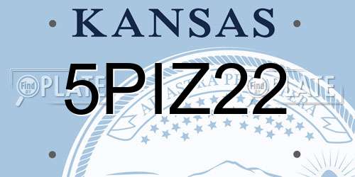 5PIZ22 Kansas License Plate