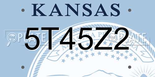 5T45Z2 Kansas License Plate