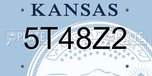 5T48Z2 Kansas License Plate