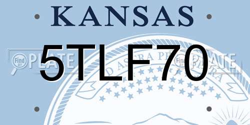 5TLF70 Kansas License Plate