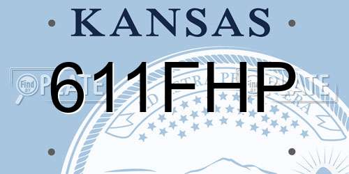 611FHP Kansas License Plate