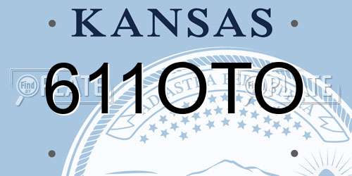 611OTO Kansas License Plate