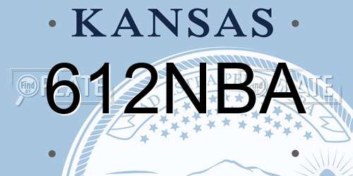 612NBA Kansas License Plate