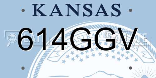 614GGV Kansas License Plate