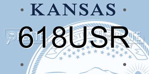 618USR Kansas License Plate