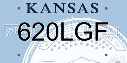 620LGF Kansas License Plate