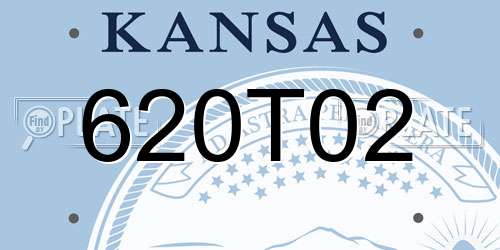 620T02 Kansas License Plate