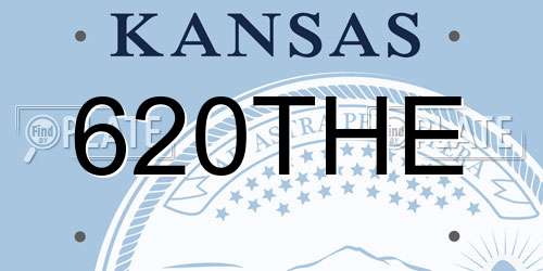 620THE Kansas License Plate