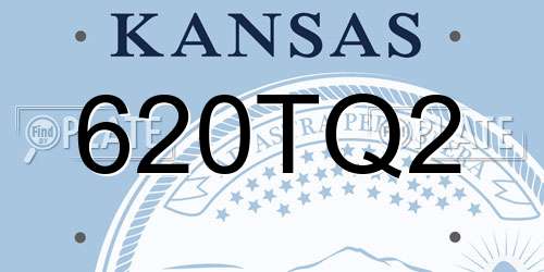 620TQ2 Kansas License Plate