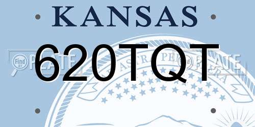 620TQT Kansas License Plate