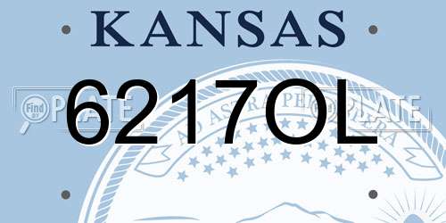6217OL Kansas License Plate