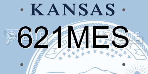 621MES Kansas License Plate