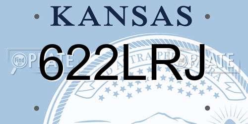 622LRJ Kansas License Plate