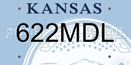 622MDL Kansas License Plate