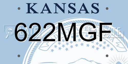 622MGF Kansas License Plate