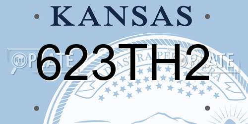 623TH2 Kansas License Plate