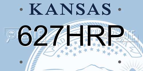 627HRP Kansas License Plate