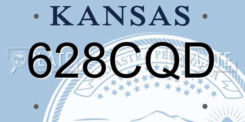 628CQD Kansas License Plate