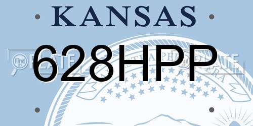 628HPP Kansas License Plate