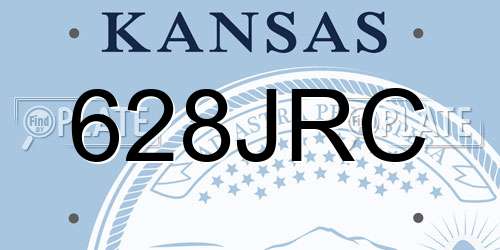 628JRC Kansas License Plate