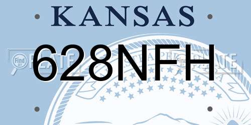 628NFH Kansas License Plate