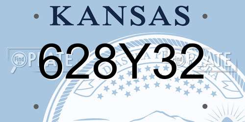 628Y32 Kansas License Plate