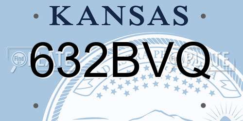 632BVQ Kansas License Plate