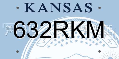 632RKM Kansas License Plate